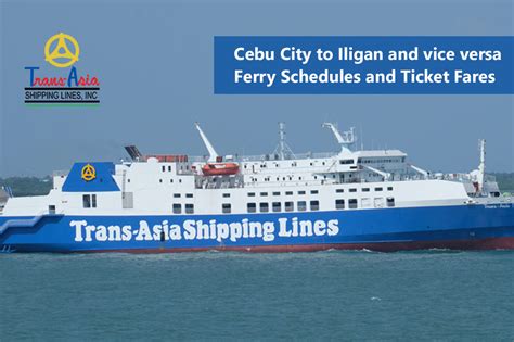 Cebu to Iligan and v.v.: Trans.
